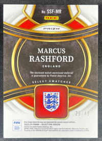 Marcus Rashford 2023-24 Panini Select Game Worn Patch Purrple Prizm /49 SSF-MR