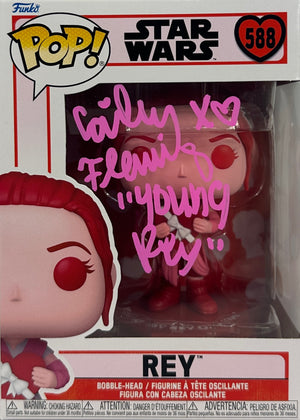 Cailey Fleming signed inscribed Funko #588 Star Wars: The Force Awakens JSA COA