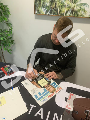 Jeremy Shockey autographed signed Magazine New York Giants PSA