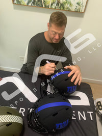 Jeremy Shockey autographed signed inscribed helmet New York Giants PSA