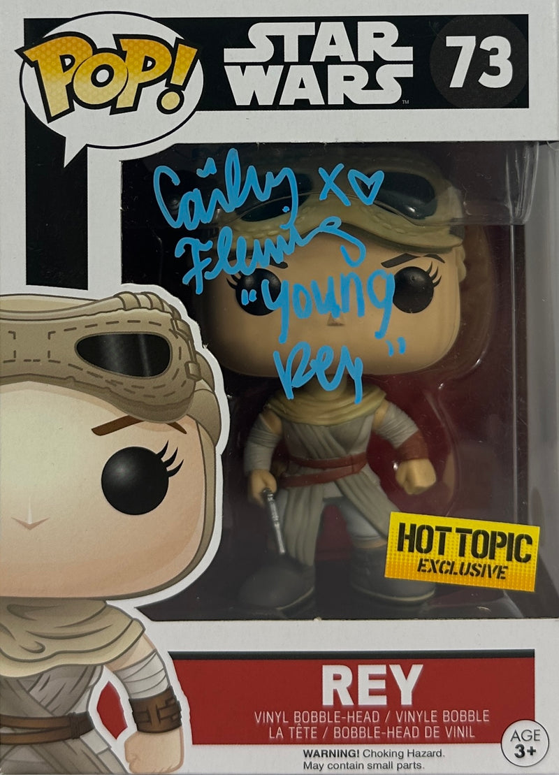 Cailey Fleming signed inscribed Funko #73 Star Wars: The Force Awakens JSA COA