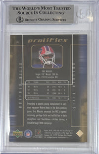 Eric Moulds autographed signed Upper Deck 1999 #P11 Buffalo Bills BAS Encap