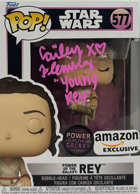 Cailey Fleming signed inscribed Funko #577 Star Wars: The Force Awakens JSA COA