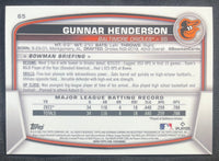 Gunnar Henderson RC 2023 Bowman Chrome Purple Mojo #65 /250