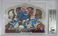 Eric Moulds autographed signed Pacific 1996 #CR 116 Buffalo Bills BAS Encap RC