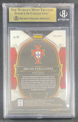 Bruno Fernandes 2022-23 Panini Select Checkerboard #46 BAS 9.5