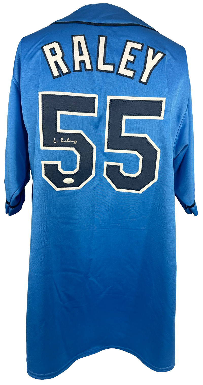 LUKE RALEY AUTOGRAPHED SIGNED PRO BLUE JERSEY JSA COA