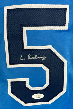LUKE RALEY AUTOGRAPHED SIGNED PRO BLUE JERSEY JSA COA