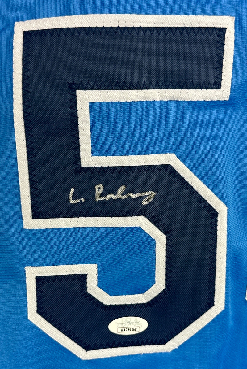 LUKE RALEY AUTOGRAPHED SIGNED PRO BLUE JERSEY JSA COA