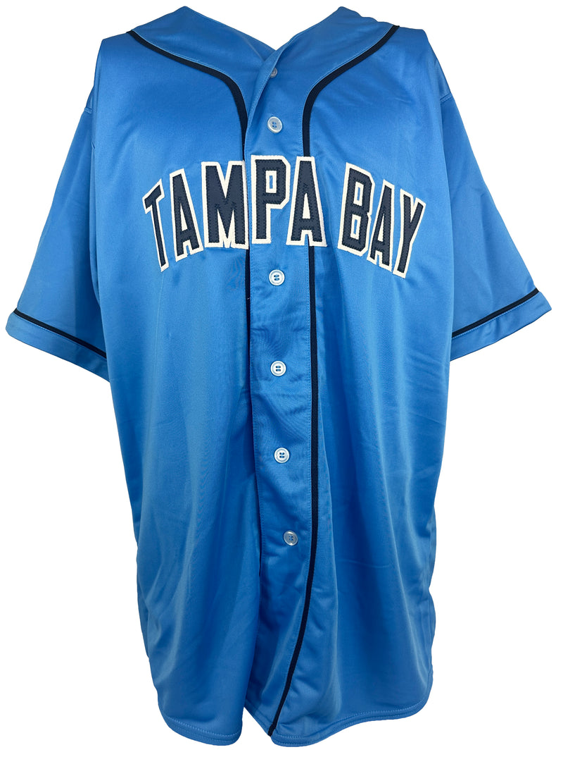 LUKE RALEY AUTOGRAPHED SIGNED PRO BLUE JERSEY JSA COA