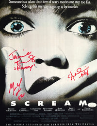 Lillard Ulrich Kennedy autographed signed inscribed 11x14 photo Scream JSA COA