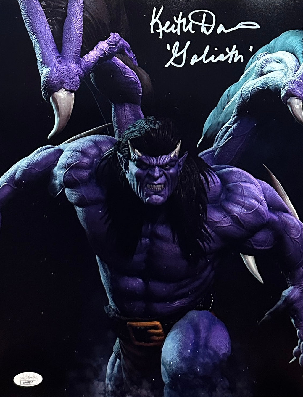 Keith David autographed signed inscribed 11x14 photo Gargoyles JSA COA Goliath