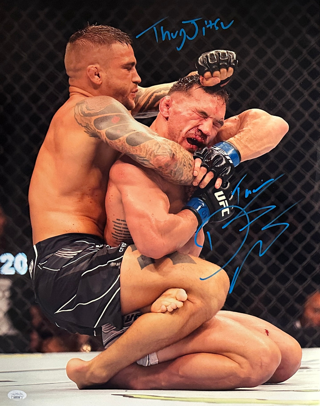 Dustin Poirier autographed signed inscribed 16x20 photo UFC JSA