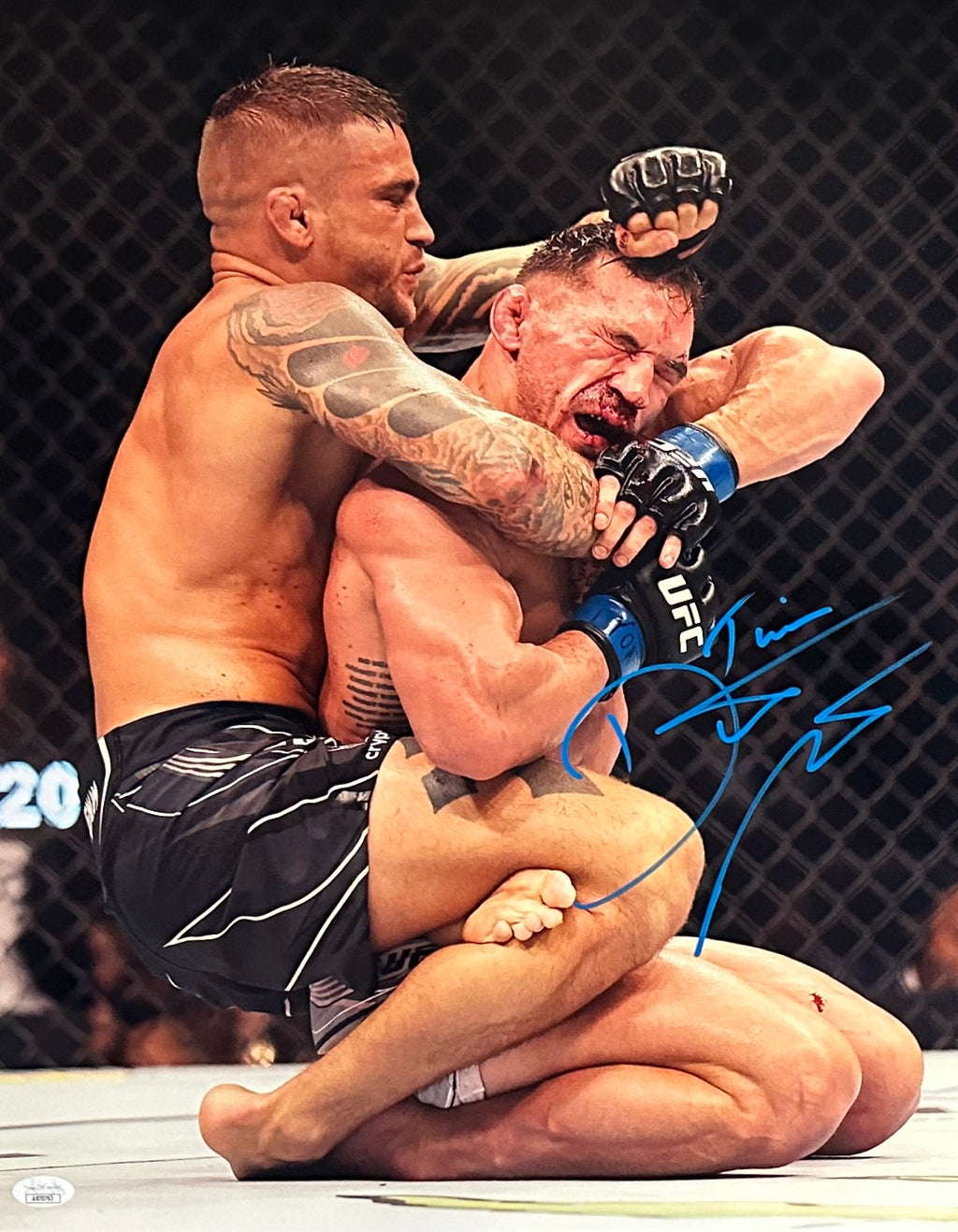 Dustin Poirier autographed signed inscribed 16x20 photo UFC JSA