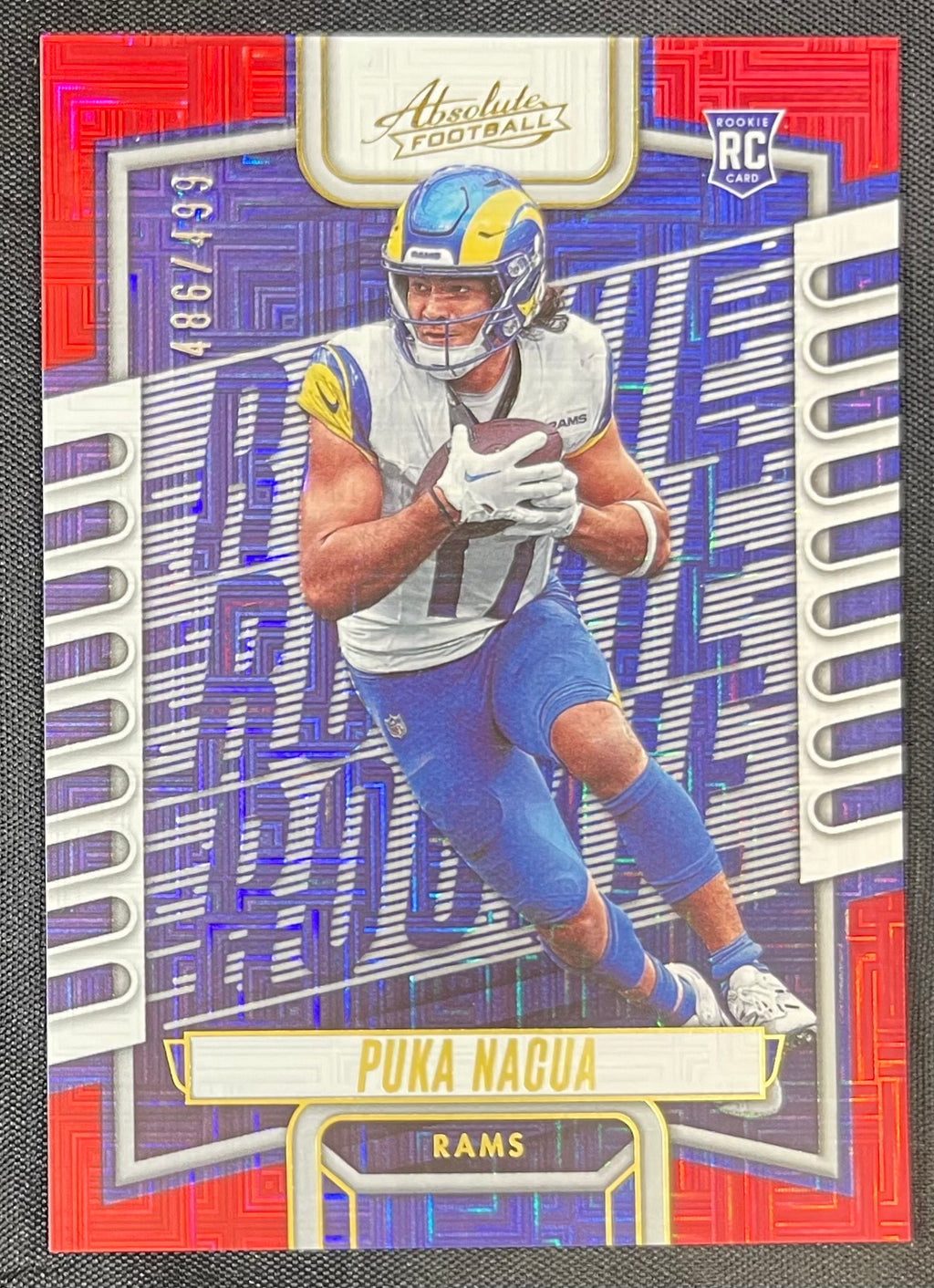 Puka Nacua 2023 RC Panini Absolute Red Squares #187 /499