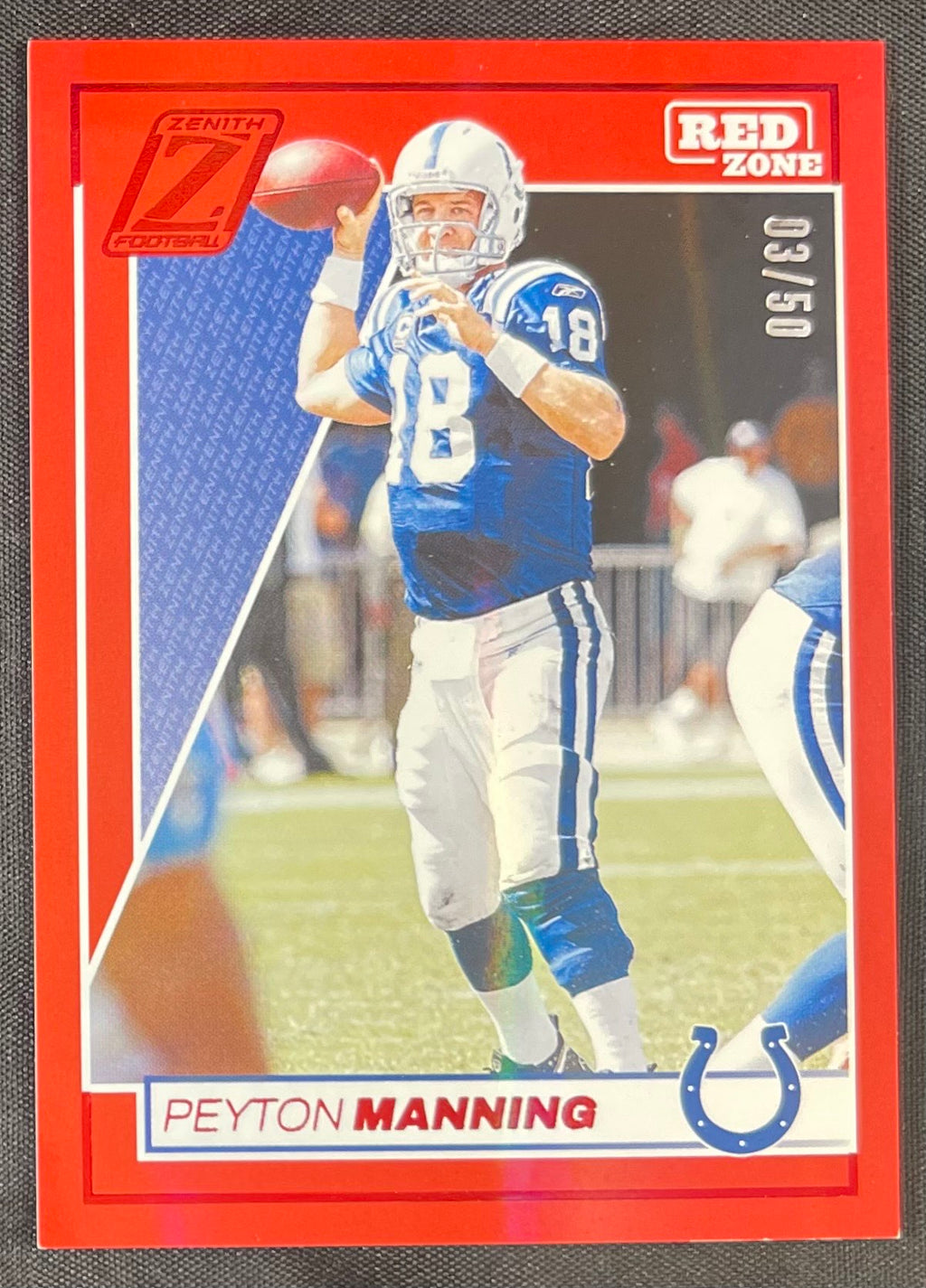 Payton Manning 2024 Panini Zenith Red Zone #43 /50