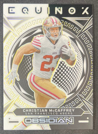 Christian McCaffrey 2023 Panini Obsidian Equinox Yellow /25 #21