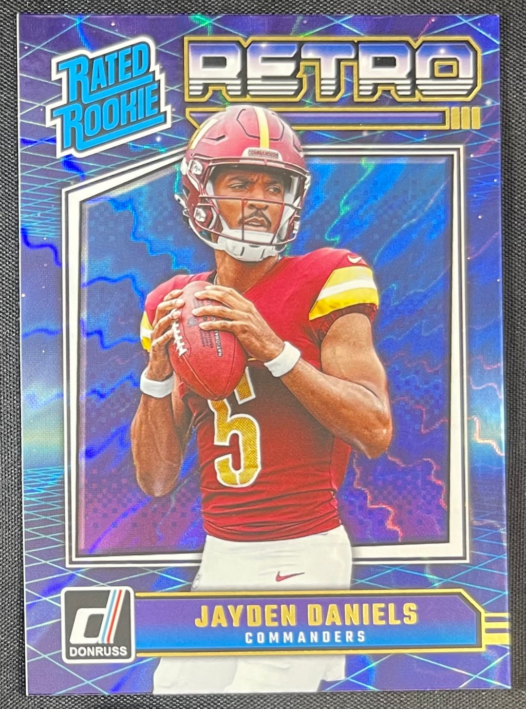Jayden Daniels RC 2024 Panini Donruss Rated Rookies Retro #11