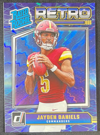 Jayden Daniels RC 2024 Panini Donruss Rated Rookies Retro #11