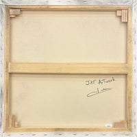 Allen Iverson signed inscribed Original Artwork 20x20 canvas 76ers JSA COA