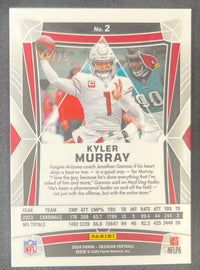 Kyler Murray 2024 Panini Obsidian Silver Holo #2 /75