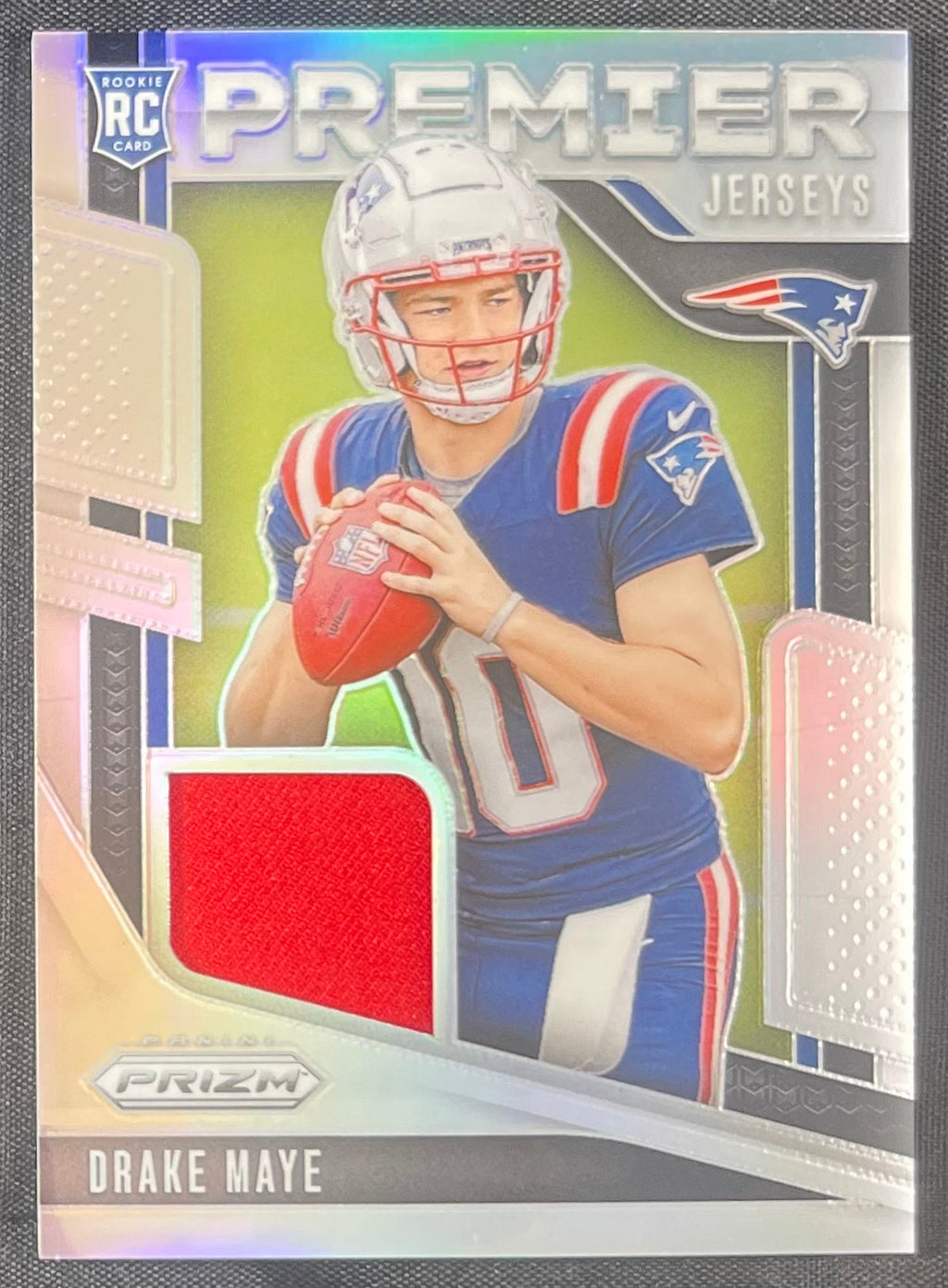Drake Maye 2024 Panini Prizm Premier RC Jersey #PJ-DME