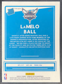 Lamelo Ball 2020-2021 RC Panini Donruss Optic Purple Prizm #153