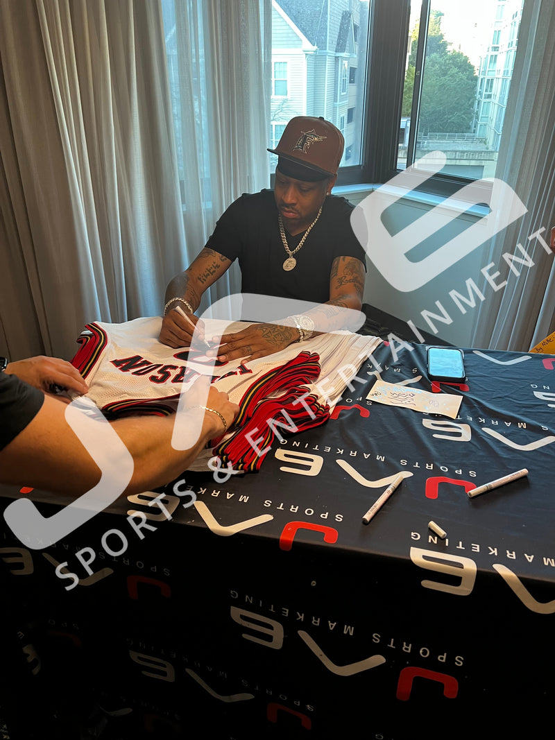 Allen Iverson autographed signed jersey NBA Philadelphia 76ers JSA COA