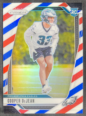 Cooper DeJean 2024 RC Panini Prizm Red White & Blue #321