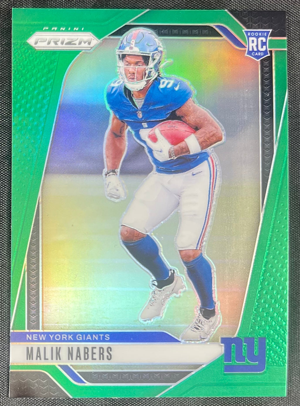 Malik Nabers 2024 RC Panini Prizm Green #370