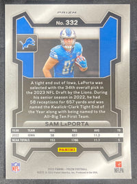 Sam LaPorta 2023 RC Panini Pizm Silver #332