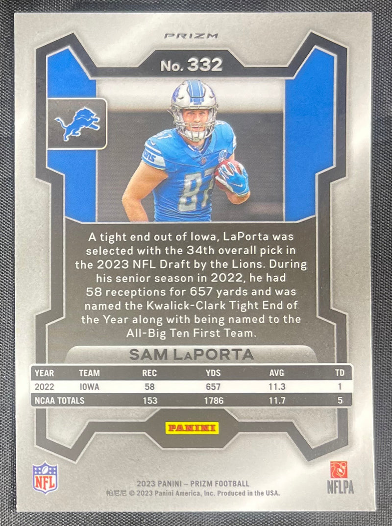 Sam LaPorta 2023 RC Panini Pizm Silver #332