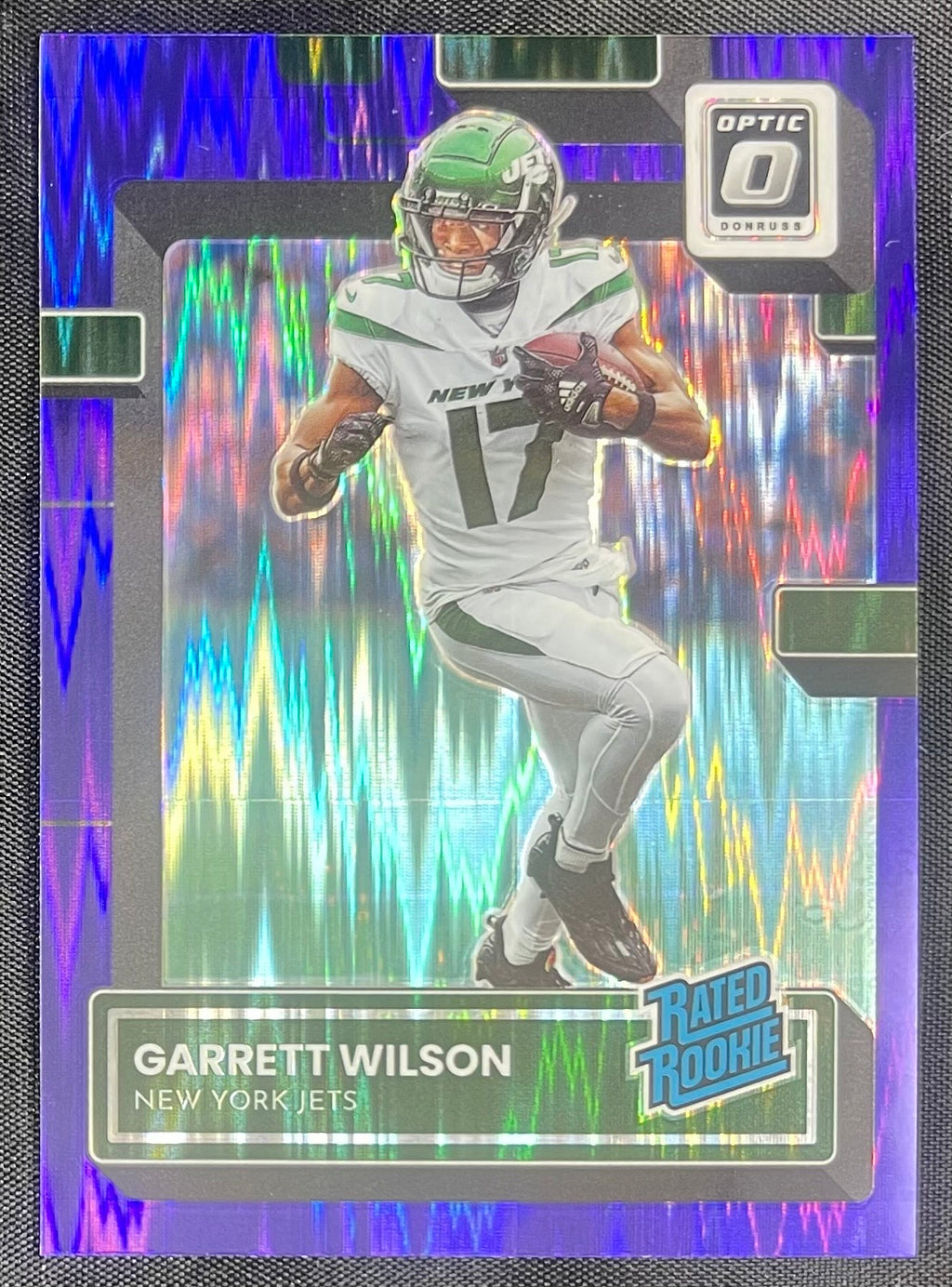 Garrett Wilson 2022 RC Panini Donruss Optic Purple Shade #206