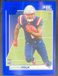 Ja'Lynn Polk 2024 RC Panini Zenith Blue Red Zone #140 /25