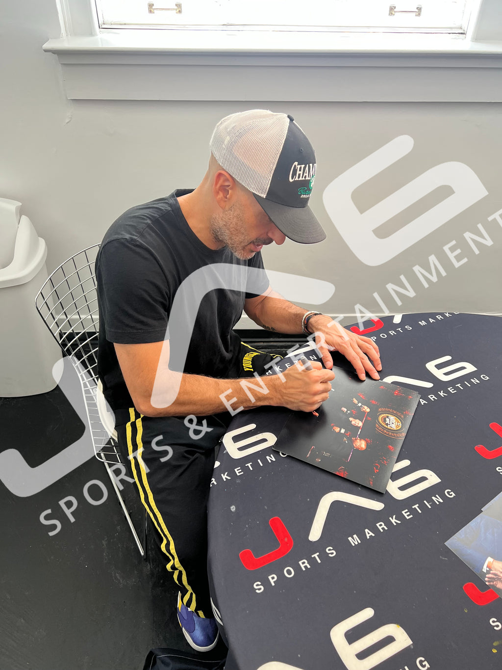 Jon Anik autographed signed 8x10 photo UFC JSA COA Daniel Cormier Joe Rogan