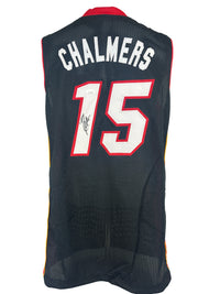 Mario Chalmers signed autographed jersey NBA Miami Heat JSA University of Kansas