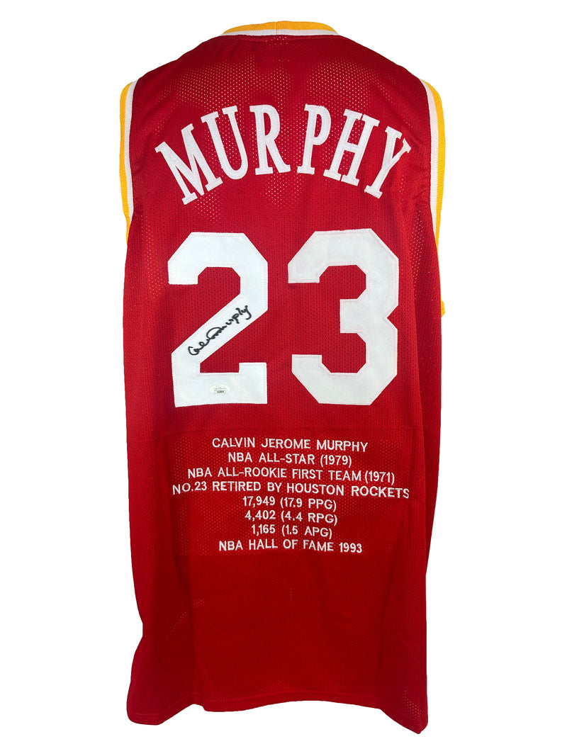 Calvin Murphy autographed signed jersey NBA Houston Rockets JSA COA