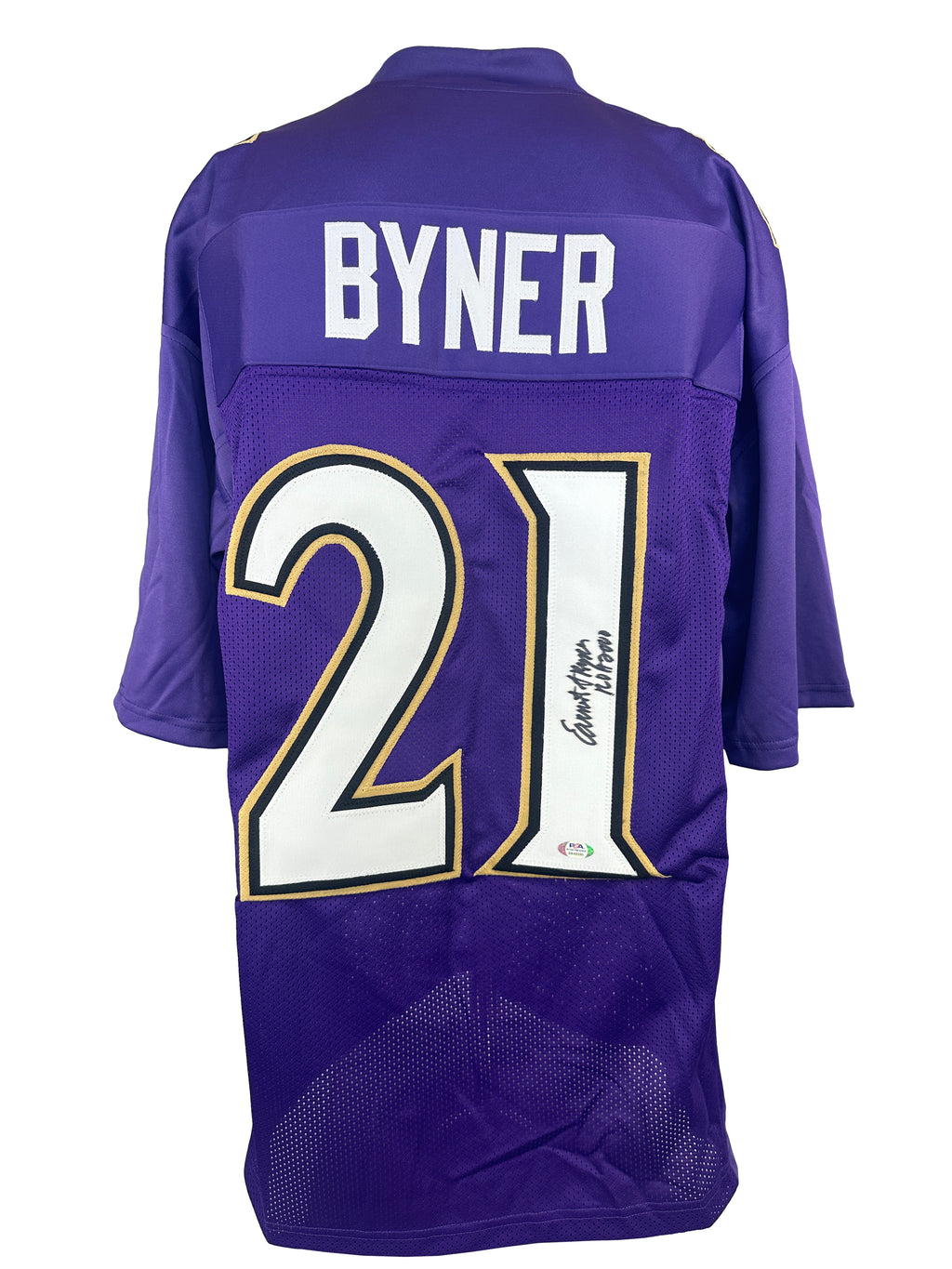 Earnest Byner autographed signed inscribed professional jersey PSA ITP COA