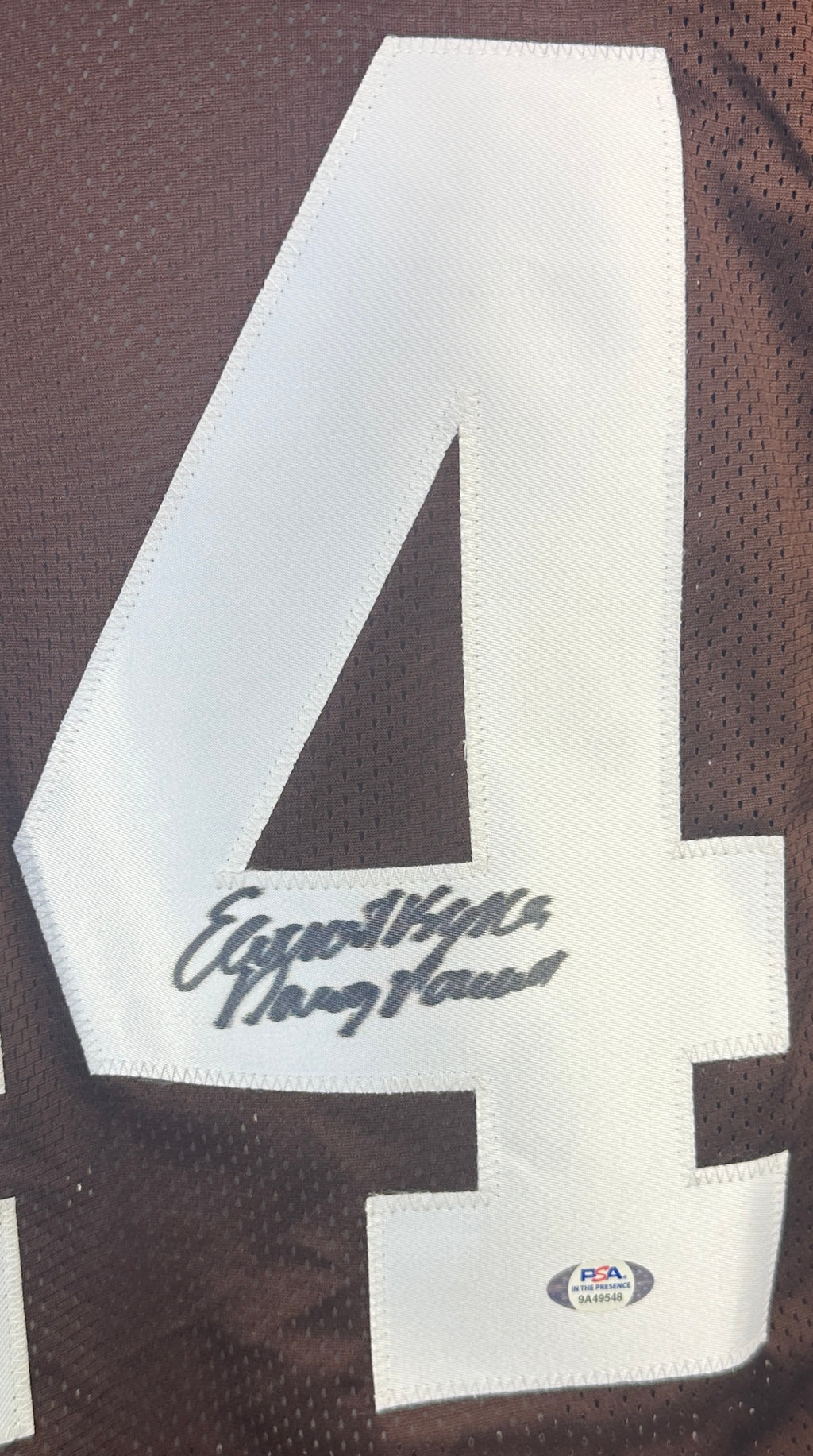 Earnest Byner autographed signed inscribed professional jersey PSA ITP COA