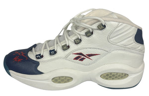 Allen Iverson signed inscribed 1996 Sneaker pair Philadelphia 76er's JSA COA