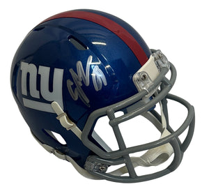 Jeremy Shockey autographed signed mini helmet New York Giants PSA