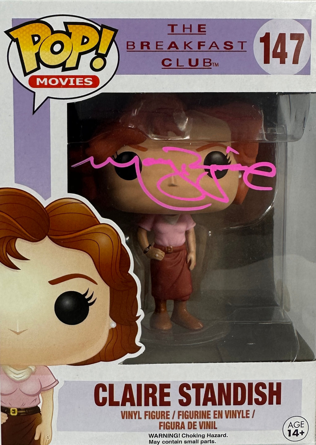 Molly Ringwald autographed signed Funko Pop The Breakfast Club Claire JSA COA