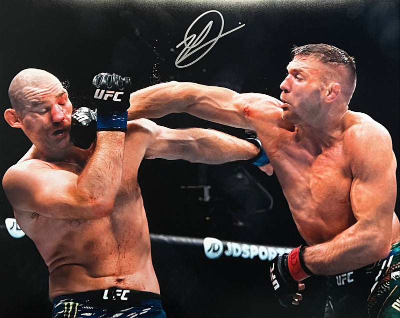 Dricus Du Plessis autographed signed 16x20 photo UFC JSA COA Vs Sean Strickland