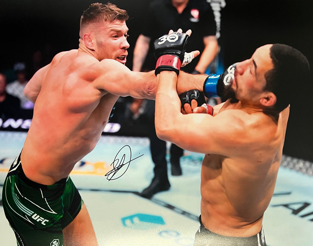 Dricus Du Plessis autographed signed 16x20 photo UFC JSA COA Vs Robert Whittaker