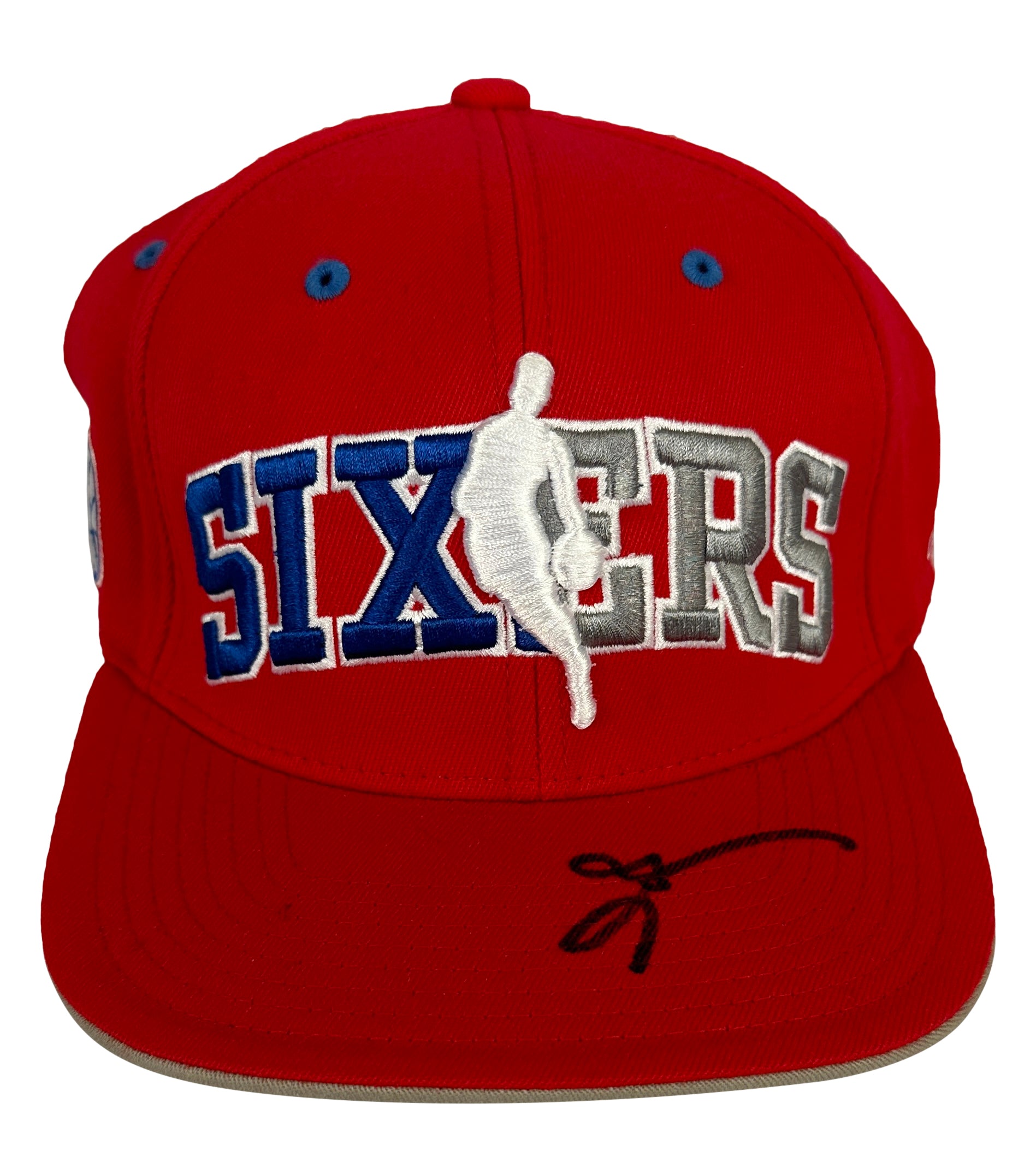 Allen Iverson autographed signed 76ers draft Hat Philadelphia