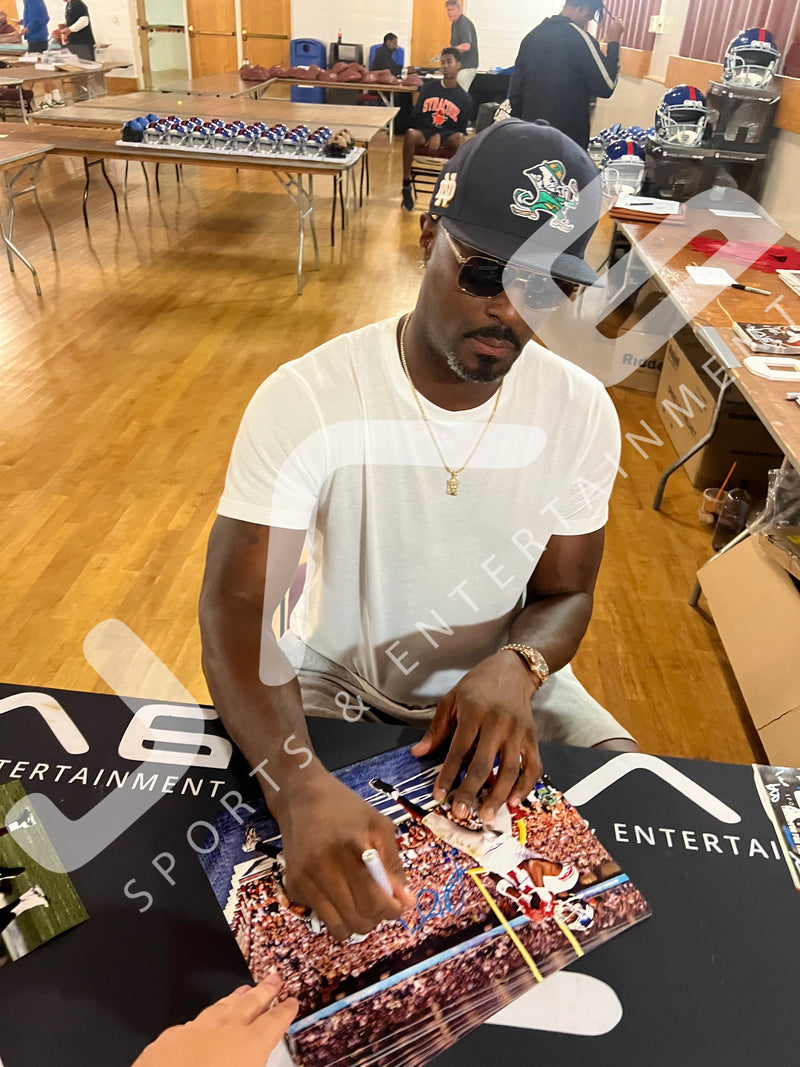 Plaxico Burress autographed signed 11x14 photo NFL New York Giants JSA COA