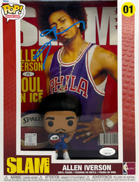 Allen Iverson signed Funko Pop NBA Cover: Slam #01 JSA COA Philadelphia 76ers