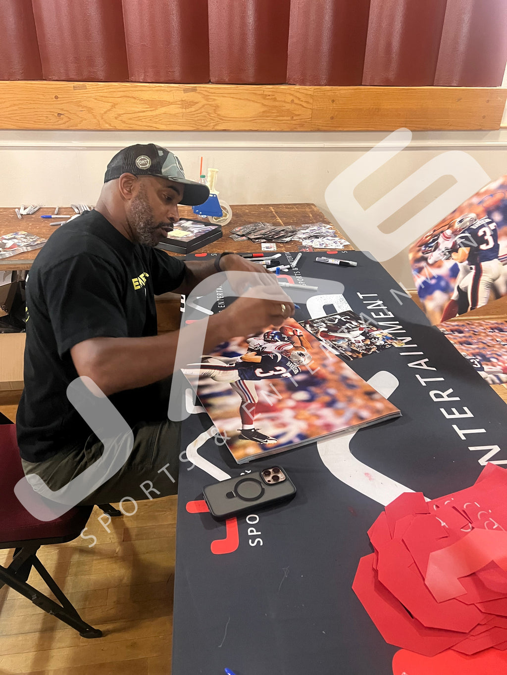 David Tyree autographed signed 16x20 photo NFL New York Giants JSA COA