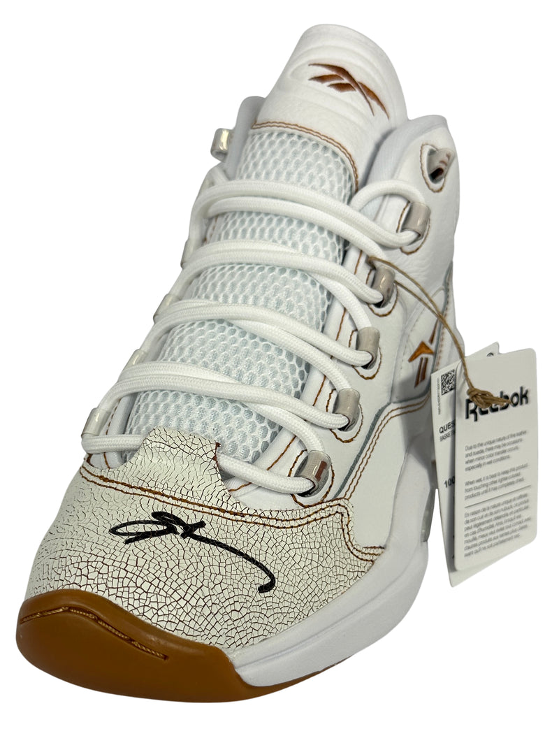 Allen Iverson autographed signed left sneaker Philadelphia 76er's JSA COA