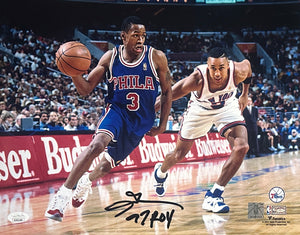 Allen Iverson auto signed inscribed 11x14 photo Philadelphia 76ers NBA JSA